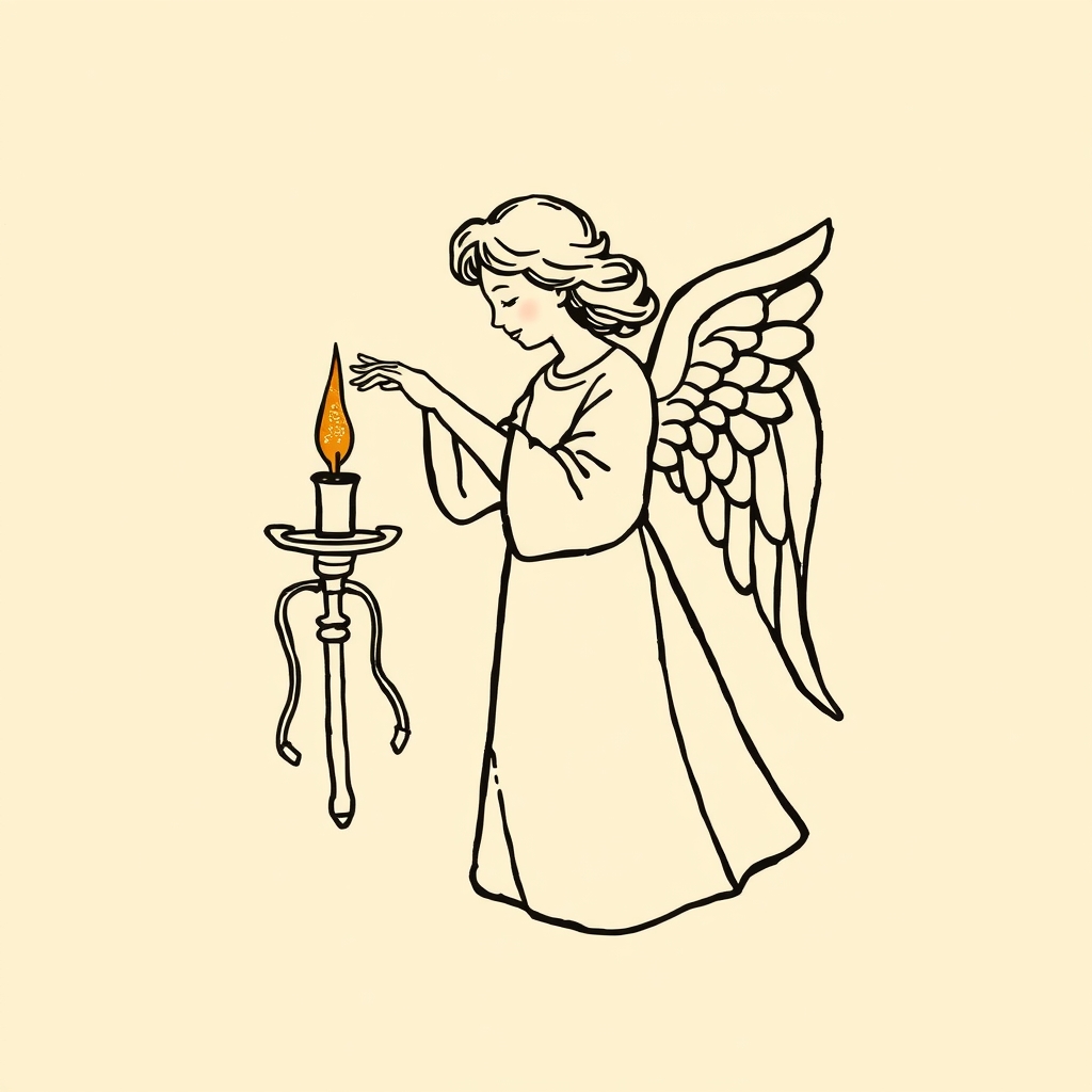 ange rallumant sa lampe