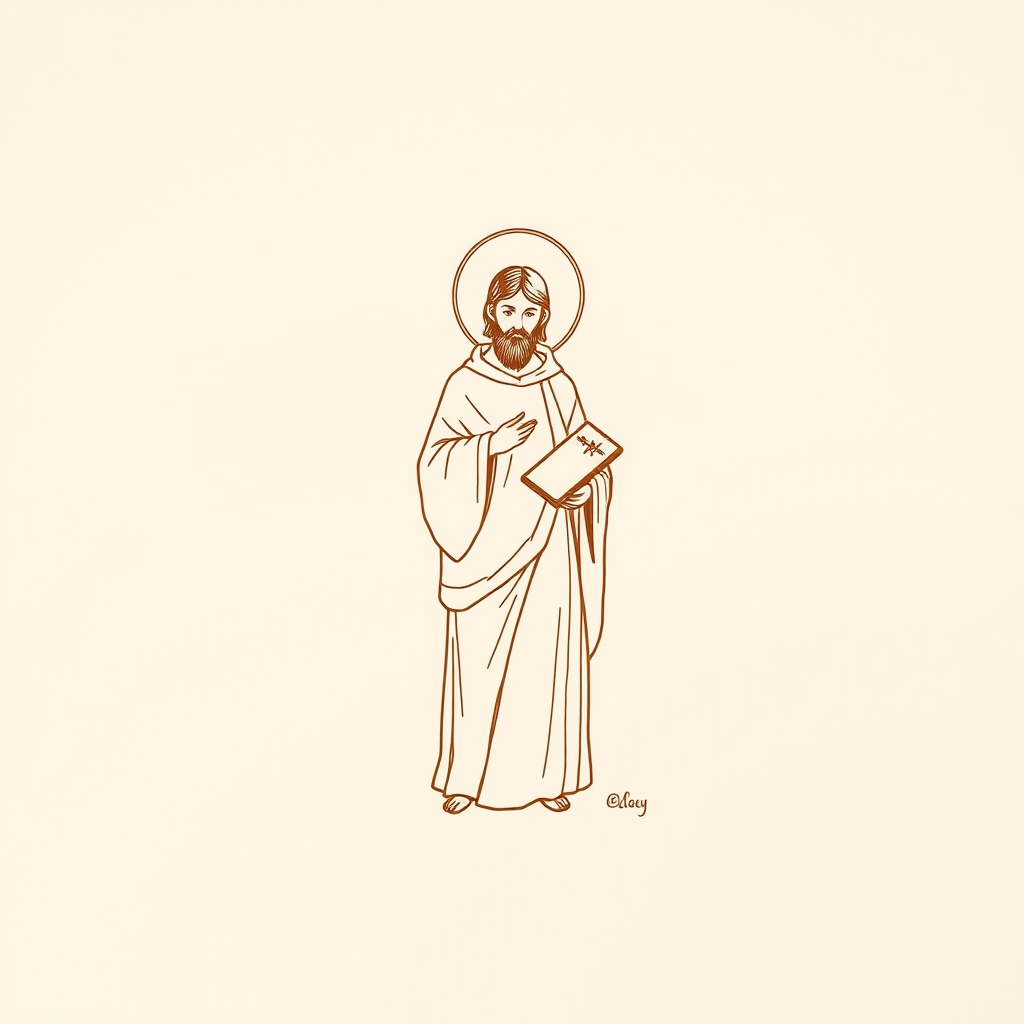 assistant au baptême de sainte Odile