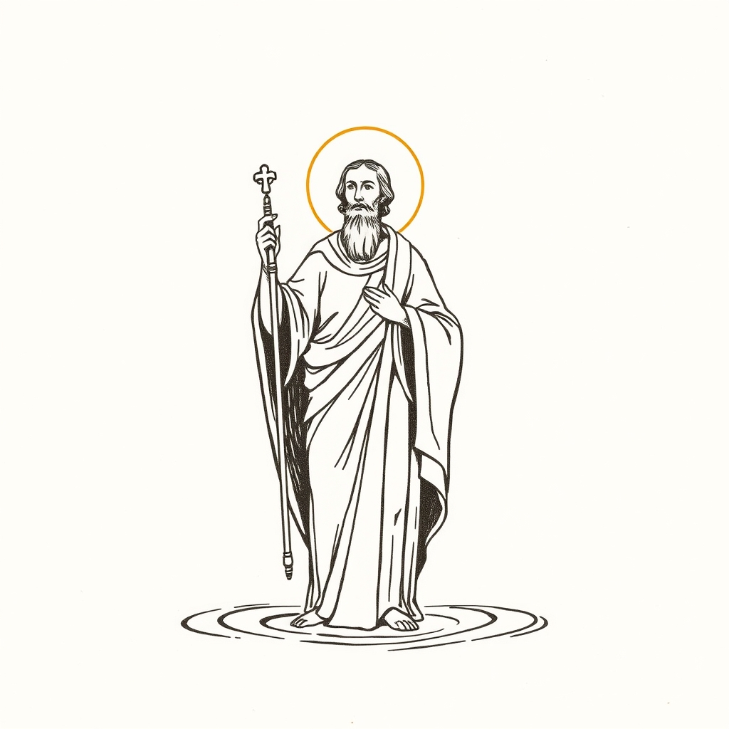 baptisant saint Uthon