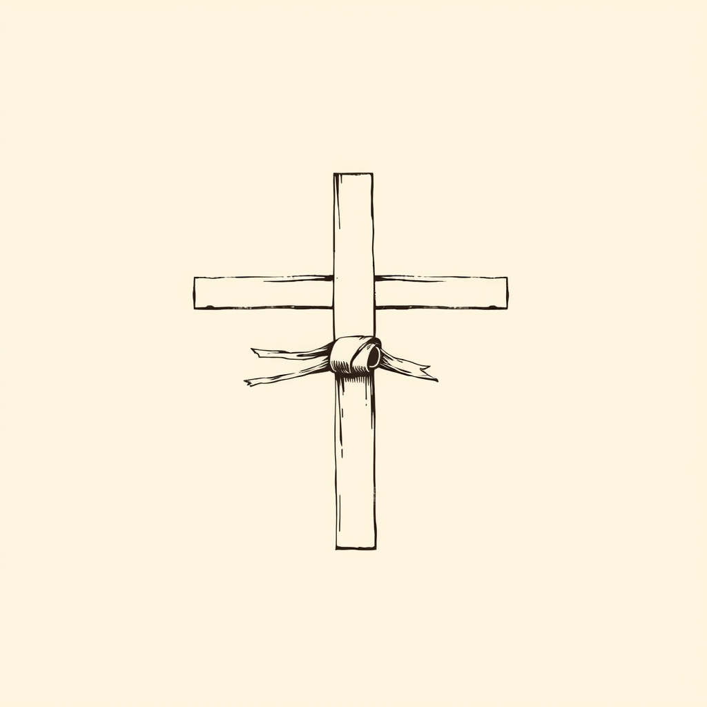 ceinture sur un crucifix