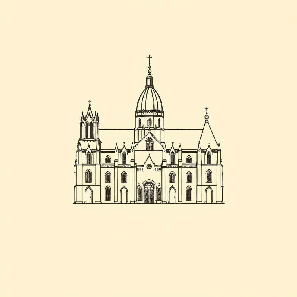 plan de cathédrale