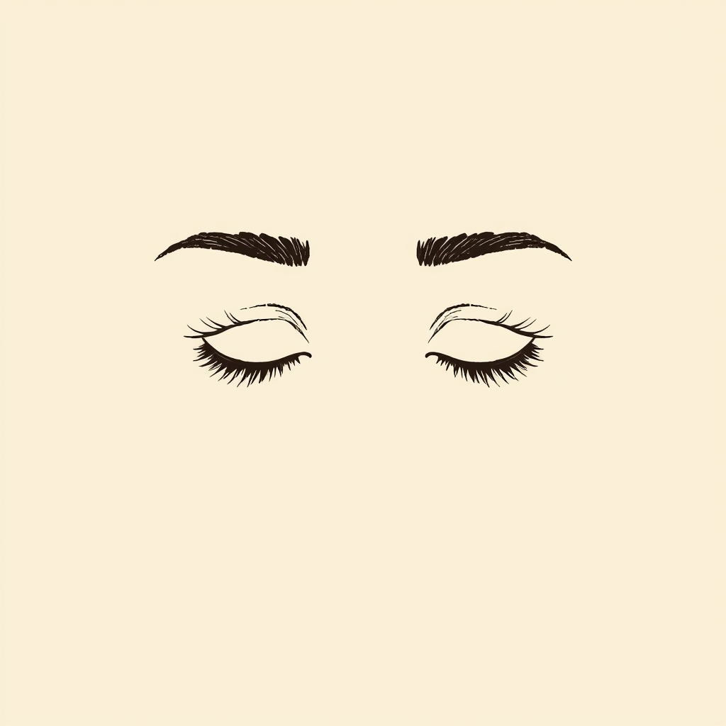 yeux baissés