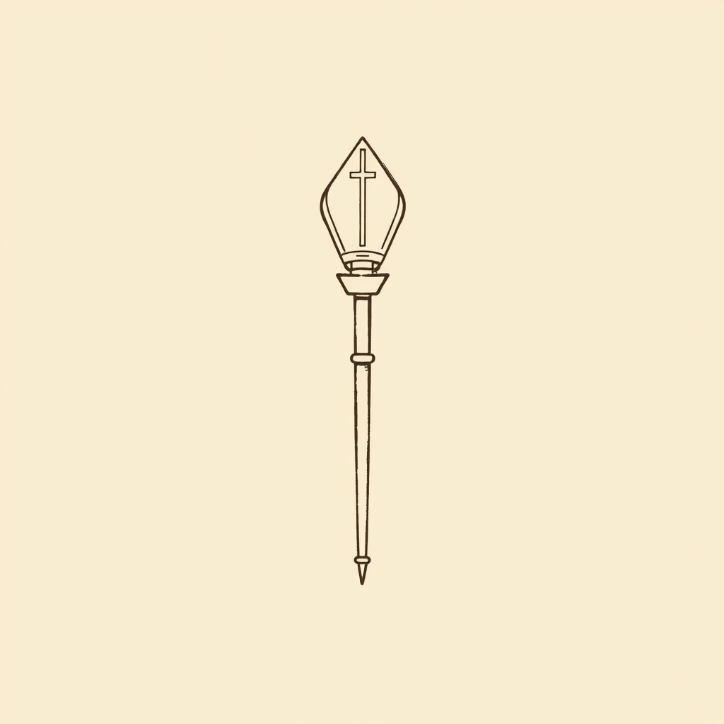 insignes épiscopaux (crosse, mitre)