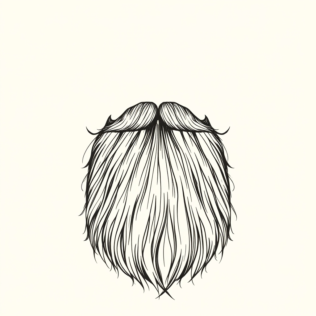barbe assez longue