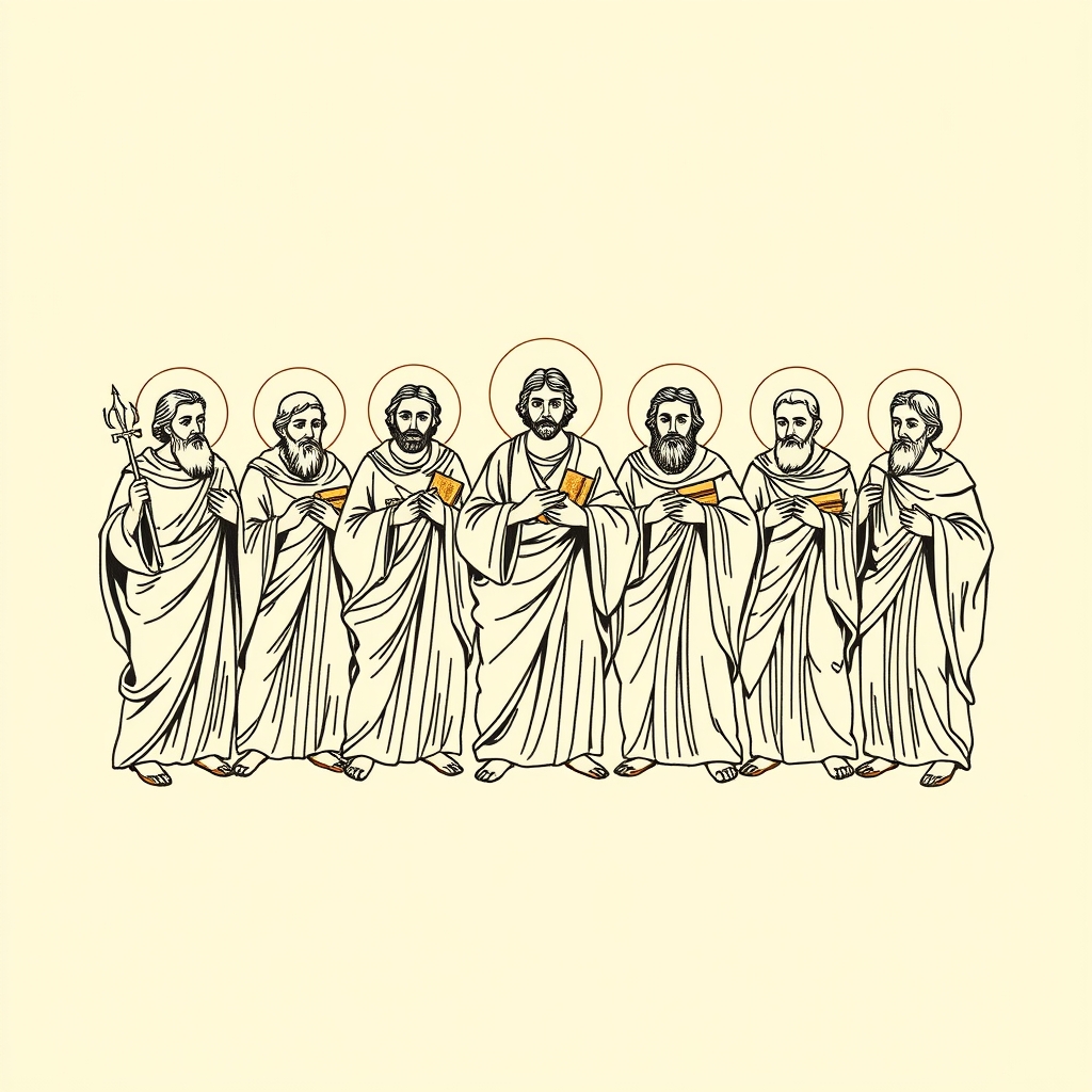 groupe des premiers apôtres des Gaules