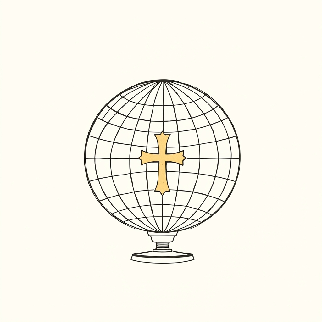 globe impérial avec croix
