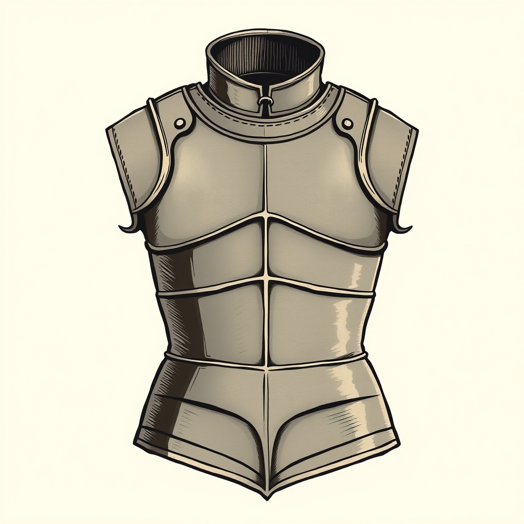 iron cuirass worn against the skin