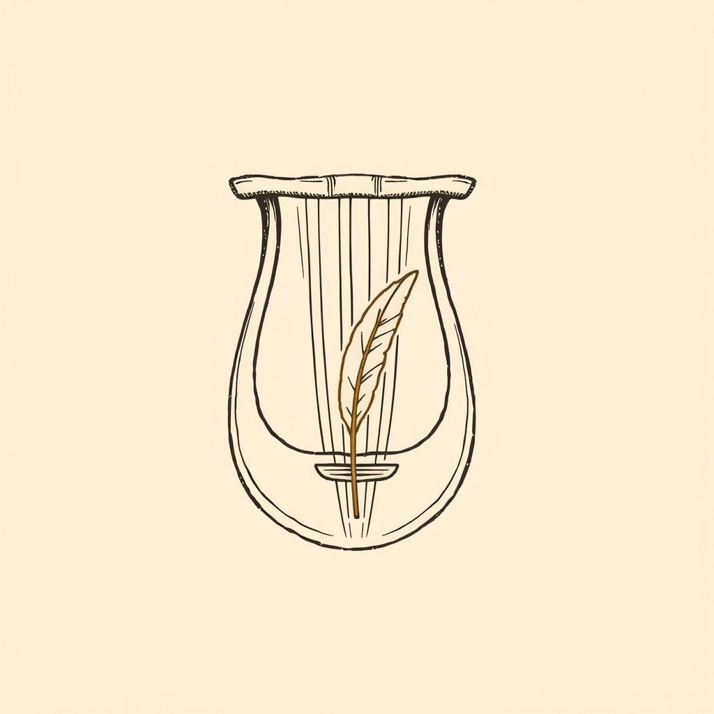 lyre ou plume de poète