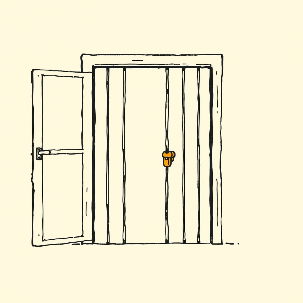 portes de prison ouvertes