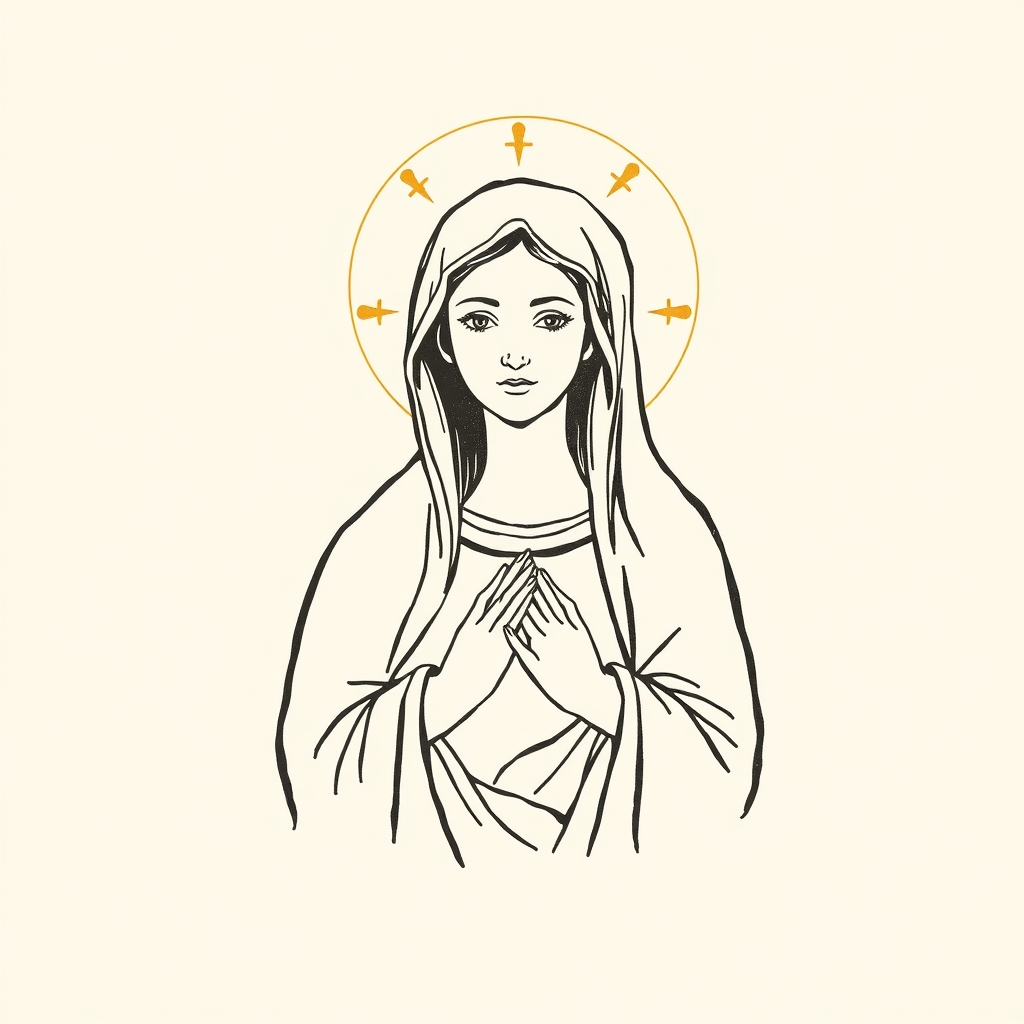 portrait de la sainte Vierge