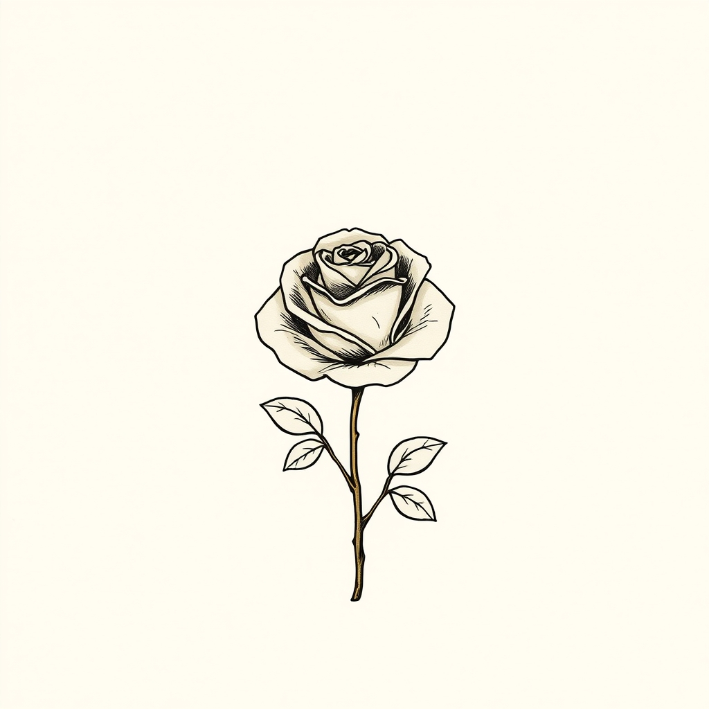 roses dans son manteau
