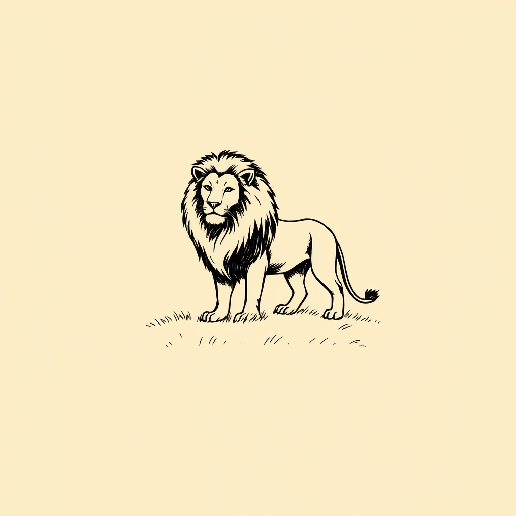 lion de sable sur champ d'or