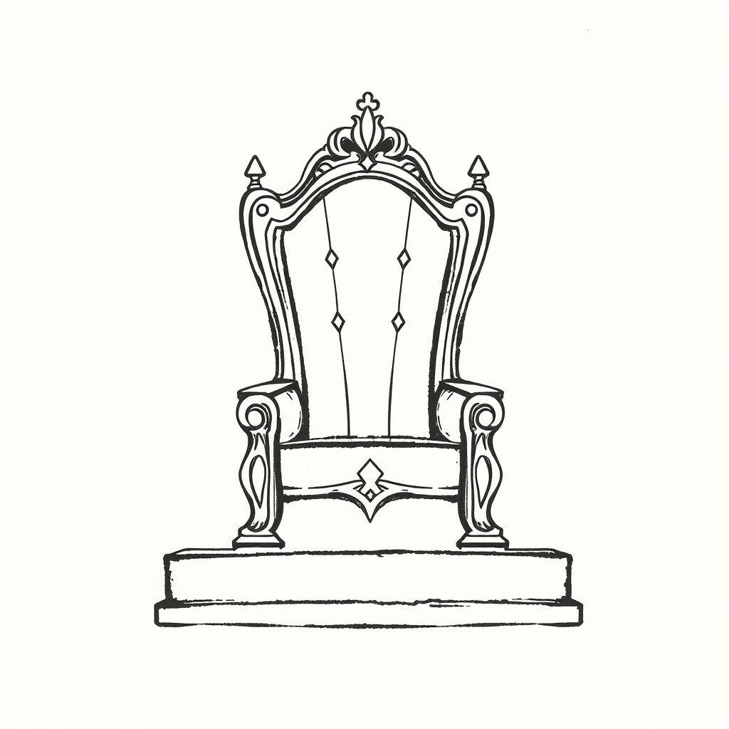 trône d'argent