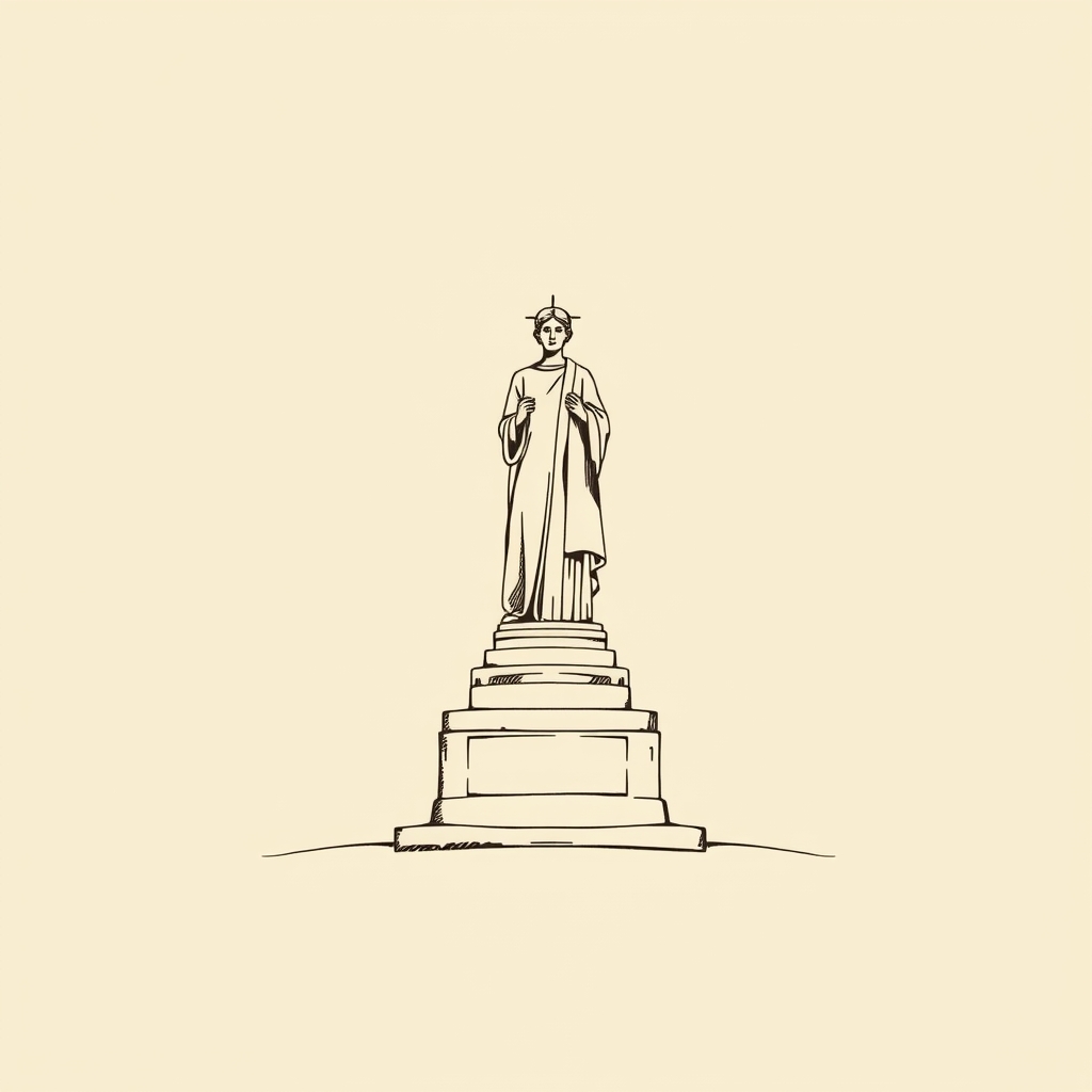 statue (découverte près du chemin de fer)
