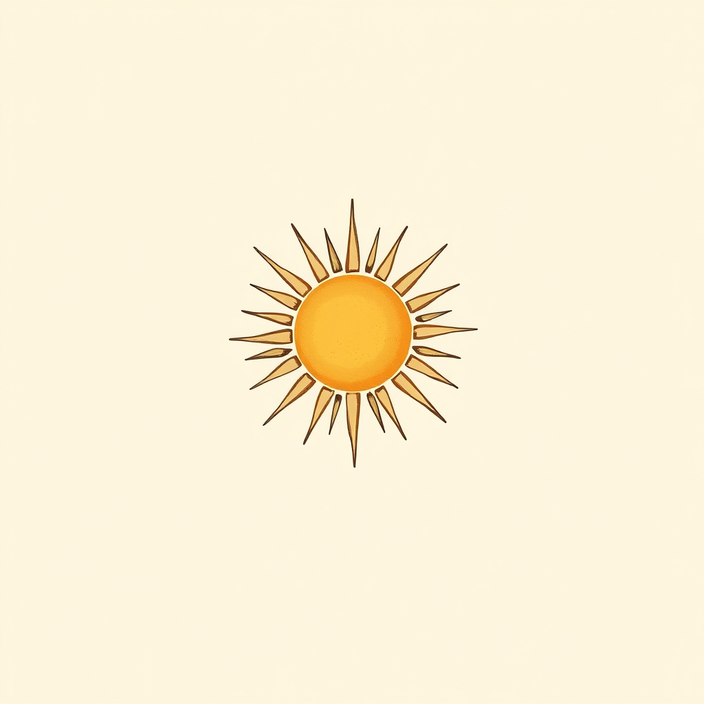 soleil sur la poitrine