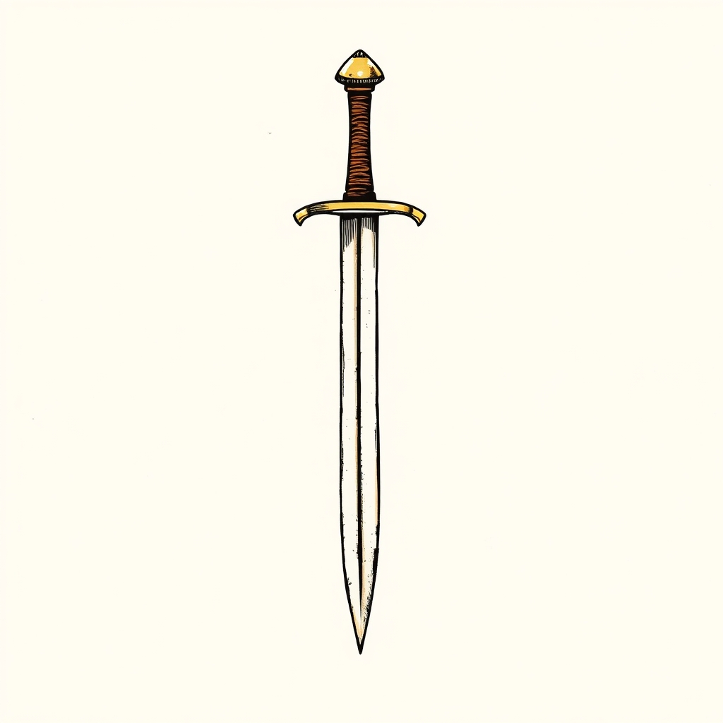 glaive perçant la poitrine