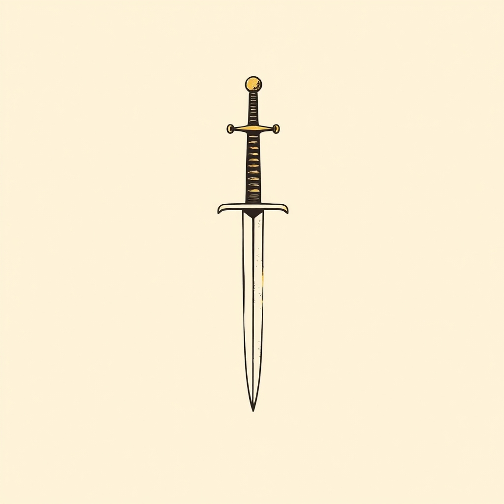 glaive fendant la tête