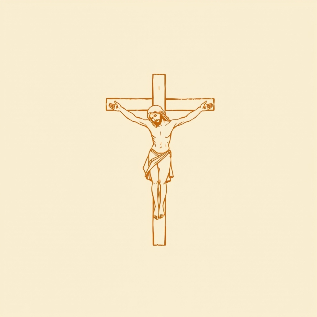 vision du Christ en croix
