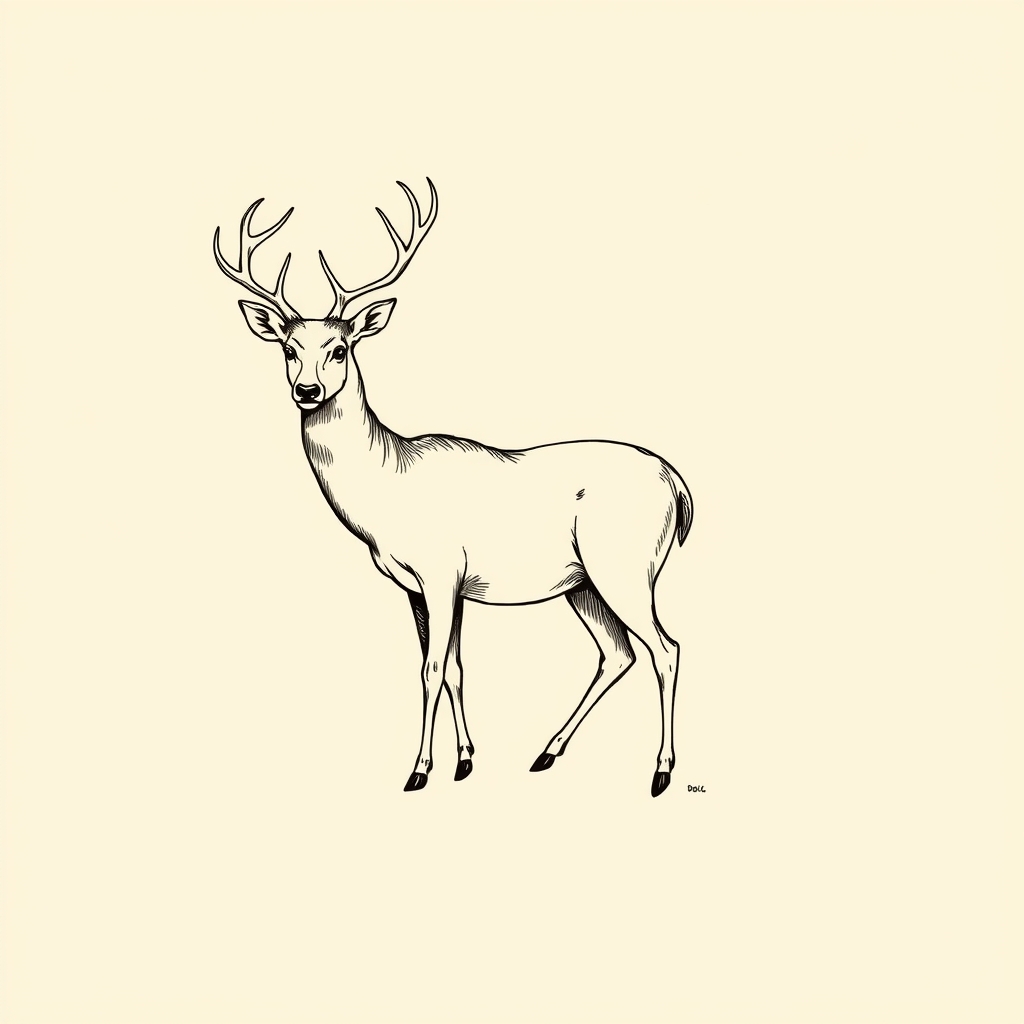 animali selvatici (cervi, bestie della foresta)