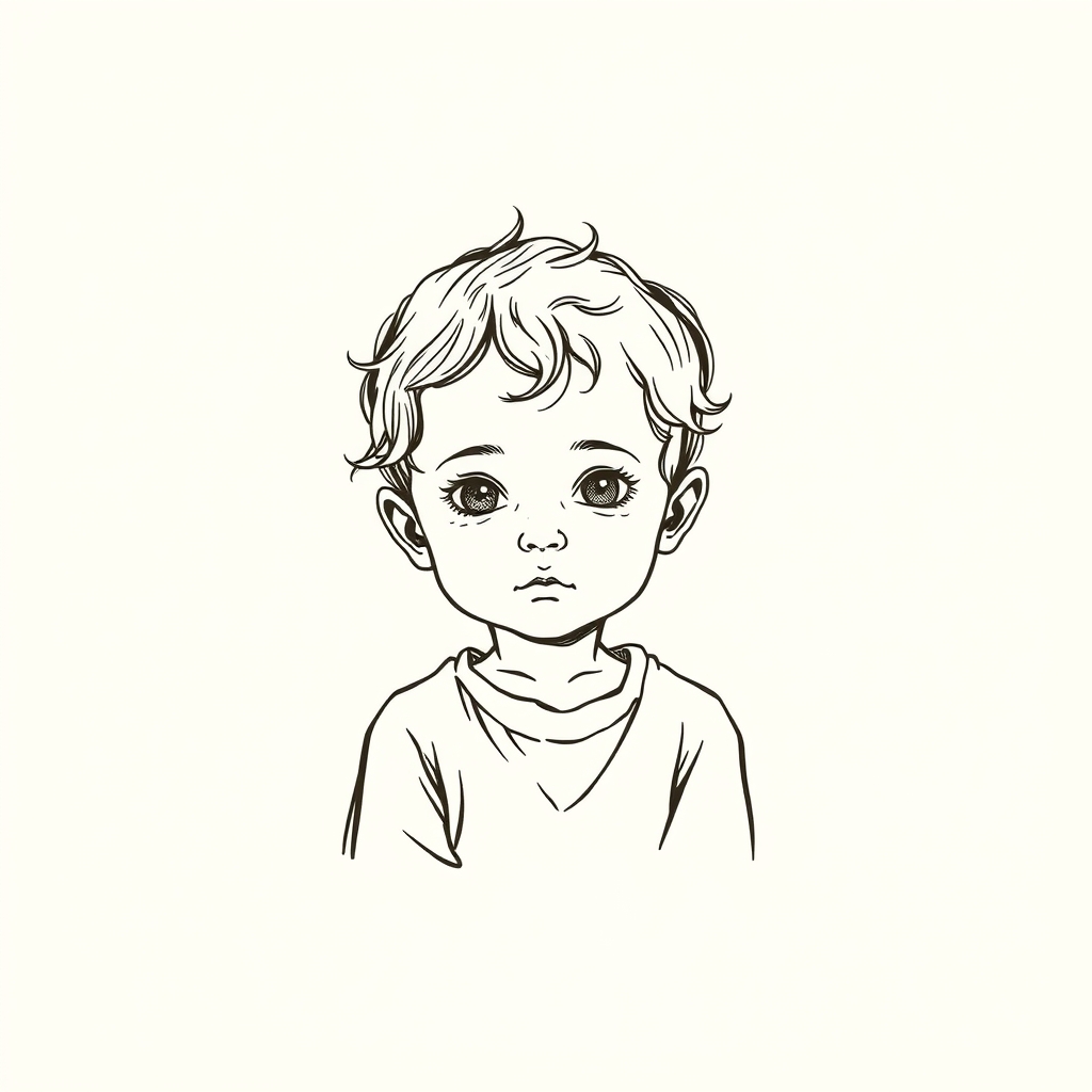 jeune enfant d'une grande beauté