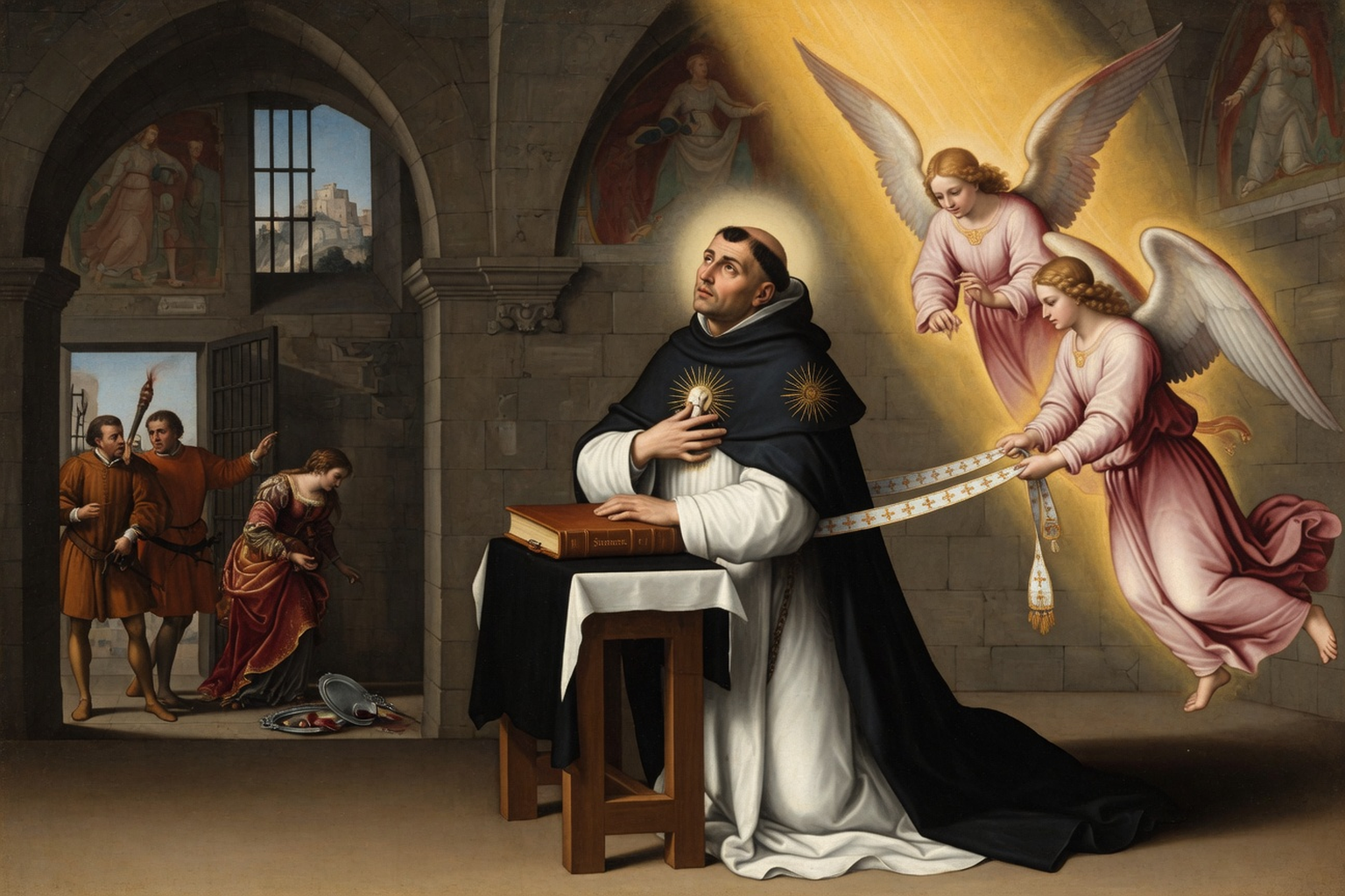 Saint Thomas d'Aquin - Captivité et victoire sur la tentation