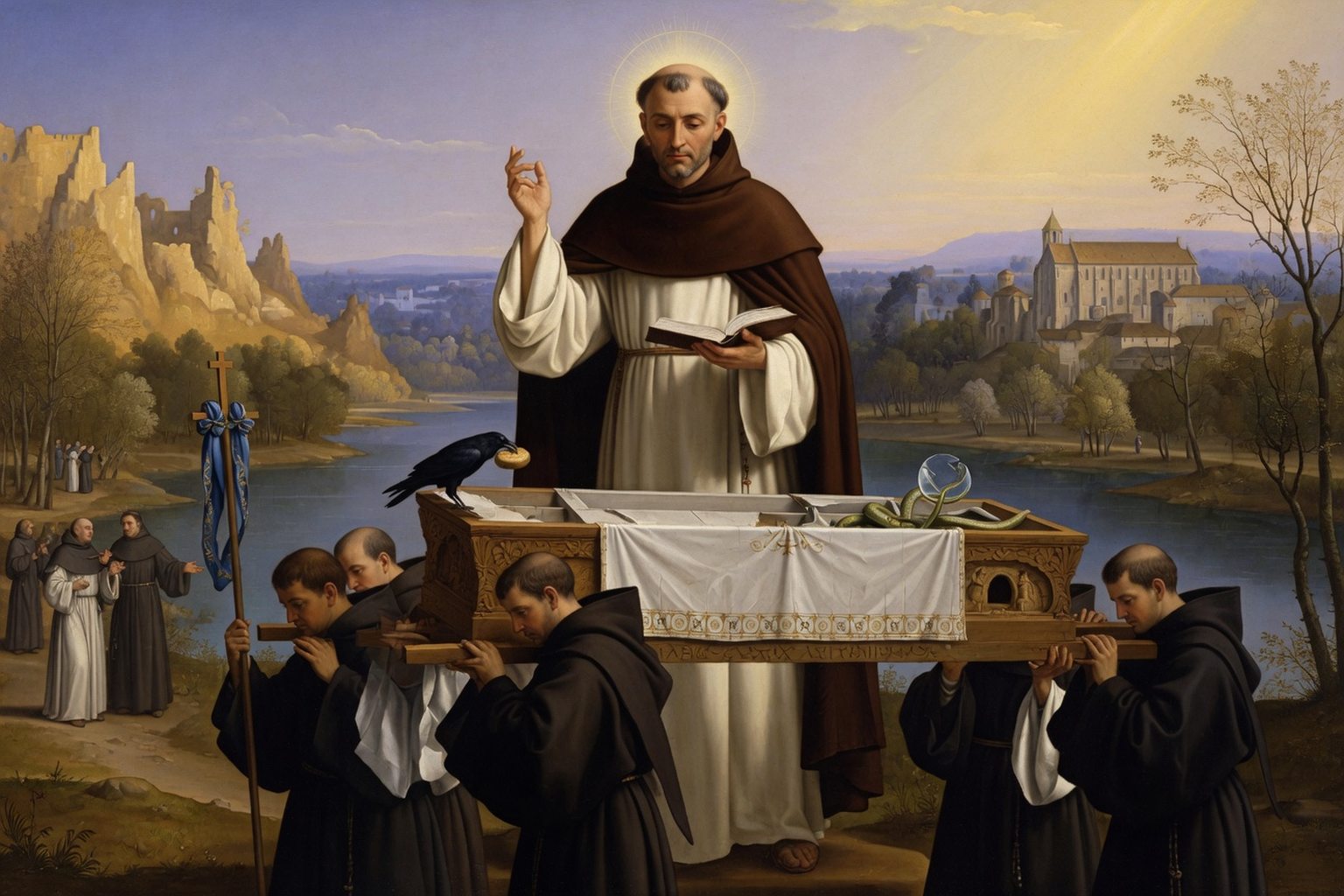Saint Benoît (Patriarche des moines d'Occident) - Culte et translation des reliques