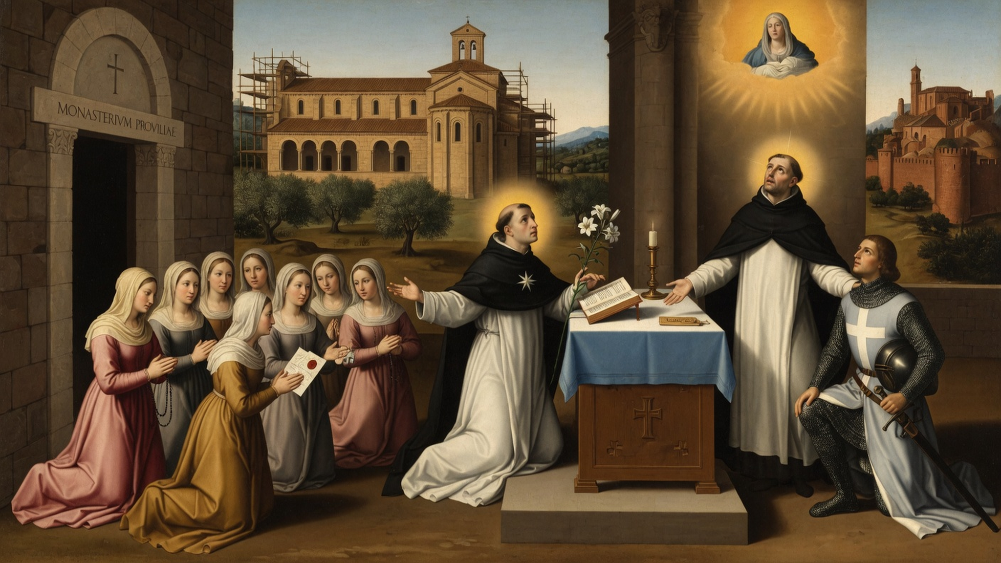 Saint Dominique de Guzman - Fondation de Prouille et soutien aux croisés