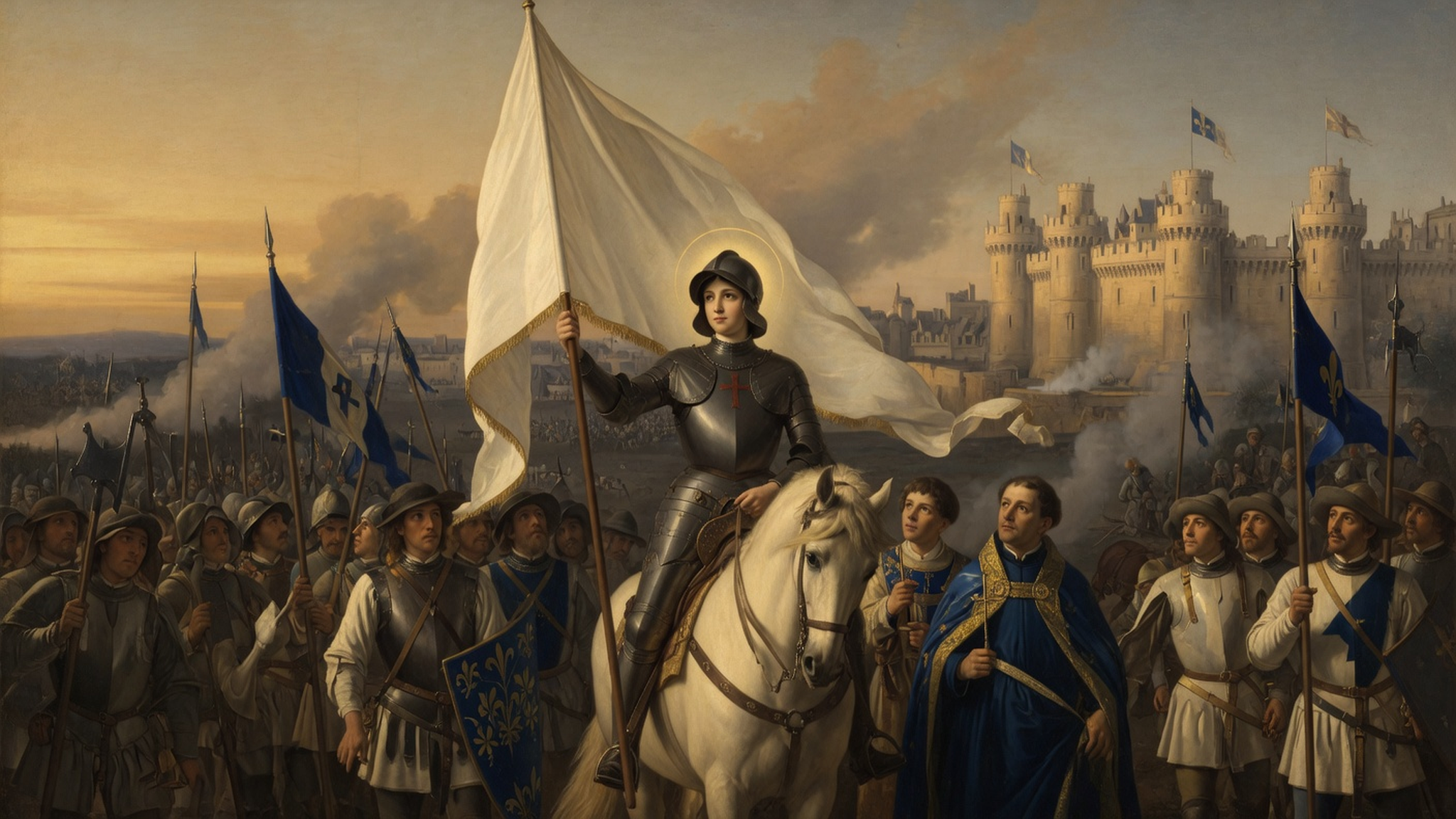 Jeanne d'Arc conduisant les Francais a la delivrance d'Orleans